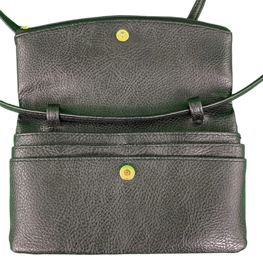 PG Sport Black Faux Leather Crossbody Bag - Picture 7 of 17